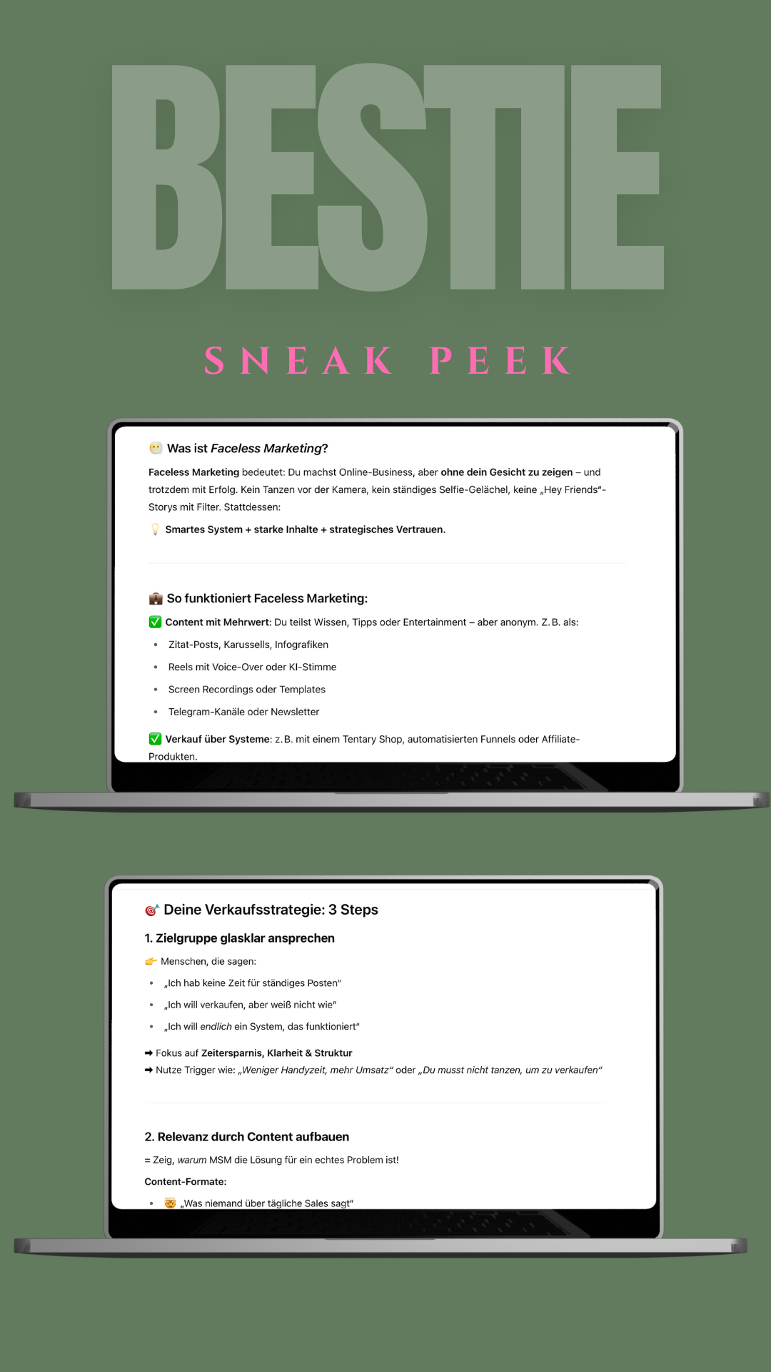 Deine Bestie- Bot - KI-Bot für digitales Marketing, Content-Ideen & faceless Branding. Kein Abo