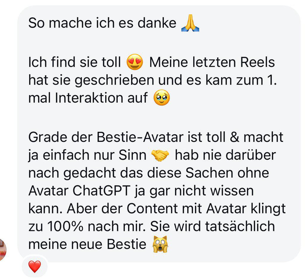 Deine Bestie- Bot - KI-Bot für digitales Marketing, Content-Ideen & faceless Branding. Kein Abo