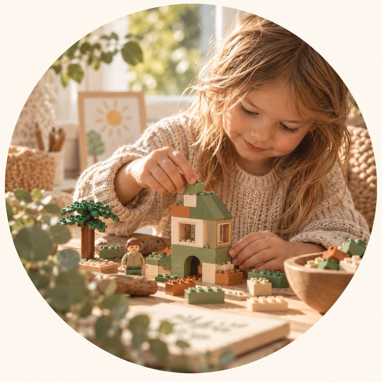 Kind beim kreativen Gestalten