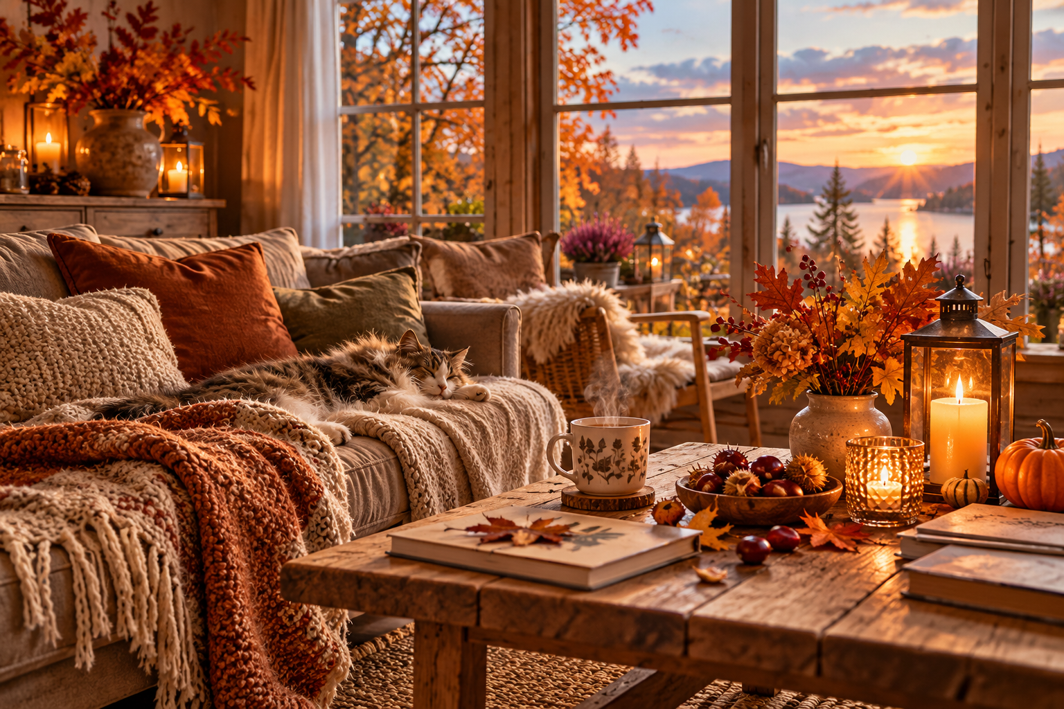 Gemütliches herbstliches Zuhause