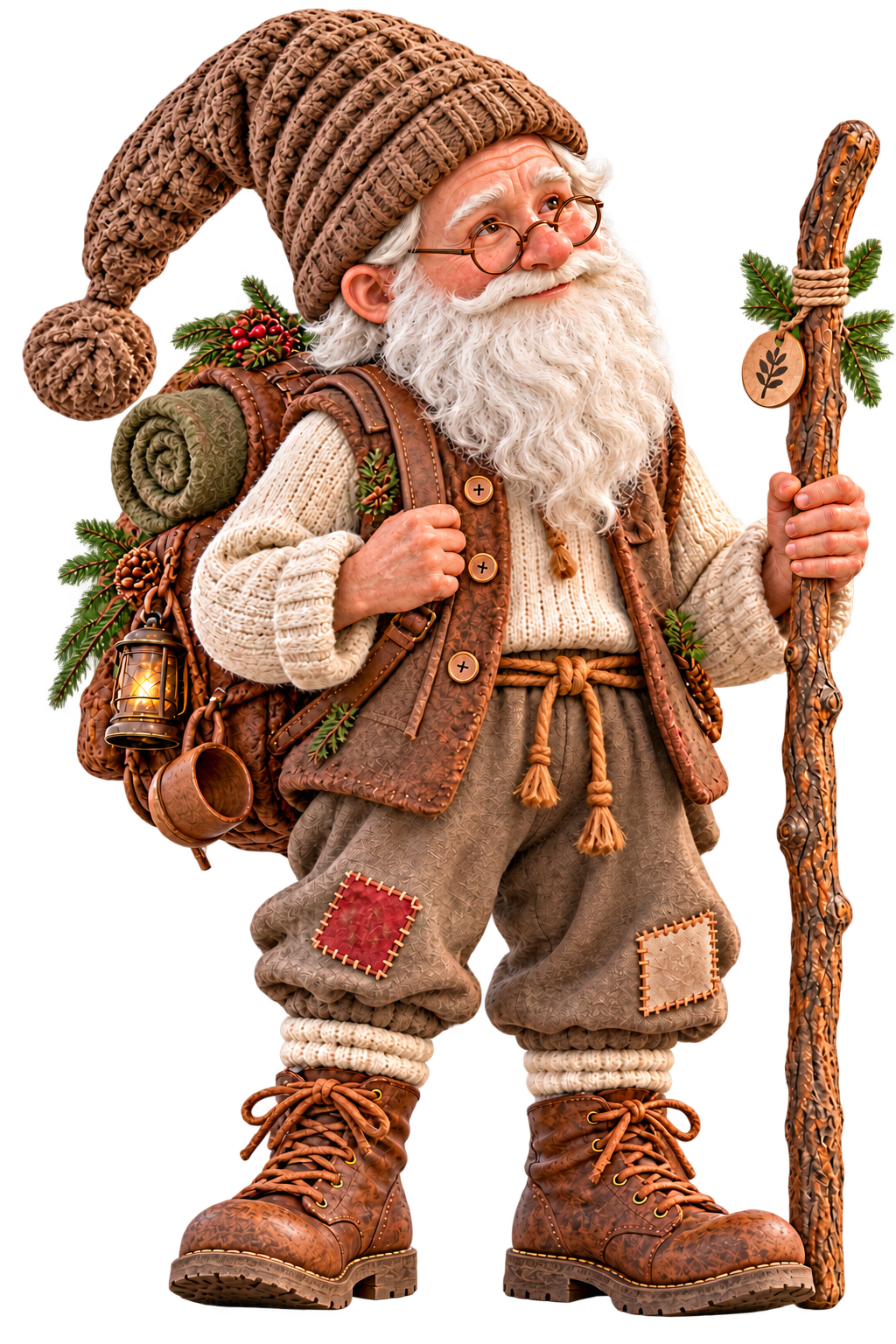 Magnus, the nisse father, with glasses and a white beard